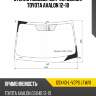 Стекло лобовое датчик дождя toyota avalon 12-18 xyg gsx40-l-vcps lfw/x