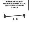 Стойка стабилизатора переднего hyundai accent/solaris 11-, avante/i30 10-12 kia pride 12-, k3 12-, soul 13- (старый арт. clkh-46) cl0291 ctr