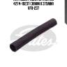 Патрубок радиатора gates 4274-10237 (38mm x 375mm) vfii-237