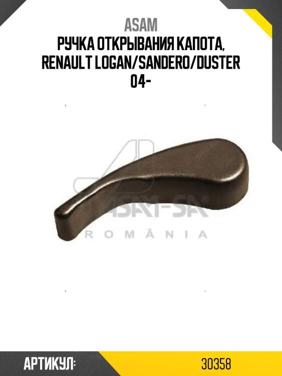 Ручка открывания капота, renault logan/sandero/duster 04-