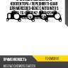 Прокладка выпускного коллектора / передняя ti-guar для mercedes-benz e w210 w211 s w220  tg-emg0142  a6131420480 432974 713530500