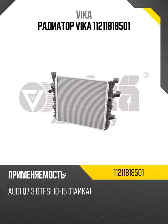 Радиатор vika 11211818501
