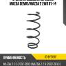 Пружина подвески передняя mazda demio uchida ut4-f564f