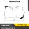 Стекло лобовое камера toyota corolla cross 20- xyg 8448agncv lfw/x
