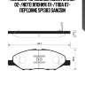 Колодки тормозные nissan march 02-/note(япония) 01-/tiida 07- передние sp1383 sangsin