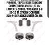 Комплект сайлентблоков / рычагов / перед. подв. подходит для mitsubishi asx 1.6-1.8d 10 / lancer 1.5-2.0d 08 / outlander ii-iii 2.0-3.0 07, citroen c-crosser 2.2d-2.4d 07, dodge caliber c9648k lynx
