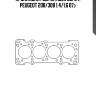 Прокладка гбц!\ citroen c3/c4, peugeot 208/308 1.4/1.6 07>