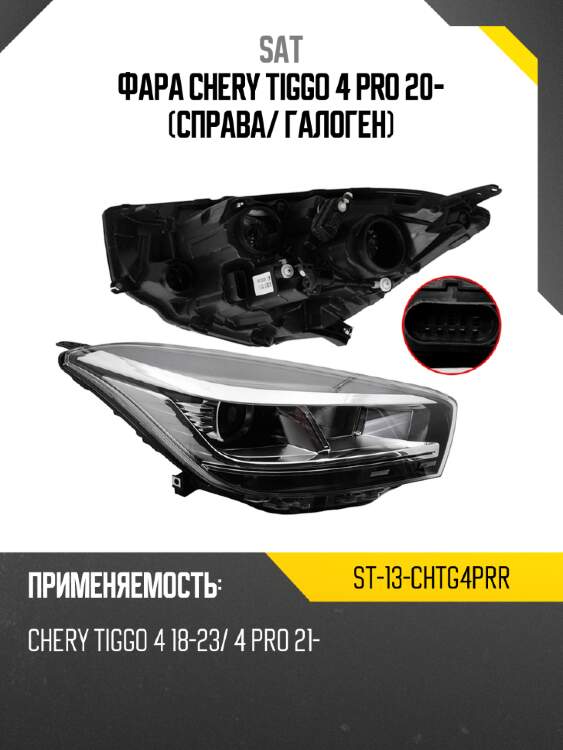 Фара chery tiggo 4 pro 20- справа sat st-13-chtg4prr