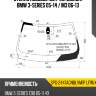 Стекло лобовое датчик дождя bmw 3-series 05-14  sat spg-2447agnblvm1p lfw/x