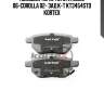 Колодки торм. toyota auris 06-corolla 02- зад.к-т kt3454std kortex