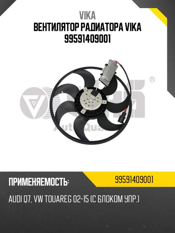 Вентилятор радиатора vika 99591409001