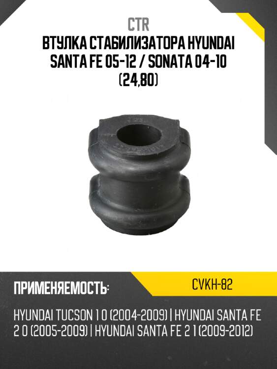 Втулка стабилизатора hyundai santa fe 05-12  ctr cvkh-82