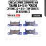 Колодки тормозные задние (смесь ceramic серия pro) vw touareg 3.0-4.2 10-/porsche cayenne 3.0-4.8 10- (trw gdb1875) e510258 miles