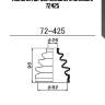 Пыльник шруса внешнего maruichi 72425
