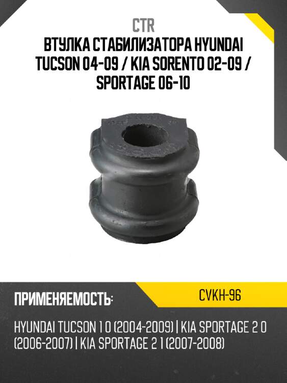 Втулка стабилизатора hyundai tucson 04-09  ctr cvkh-96