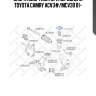 Опора амортизатора переднего, toyota camry acv3#/mcv30 01-