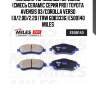 Колодки тормозные передние (смесь ceramic серия pro) toyota avensis 03/corolla verso 1.8/2.0d/2.2d (trw gdb3336) e500140 miles