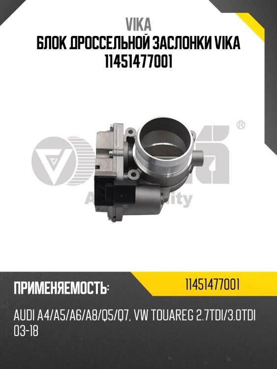 Блок дроссельной заслонки vika 11451477001