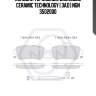 Колодки тормозные дисковые ceramic technology | зад | ngn 3502000