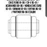 Сайлентблок honda civic 87-00 / civic ferio 91-00 / cr-v 95-01 / acura mdx 00-06 / honda civic euro 93-01 / domani 92-00 / orthia 96-02 / partner 96-06 (сзади)