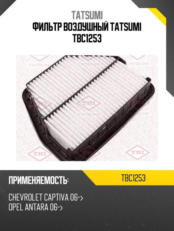 Фильтр воздушный tatsumi tbc1253