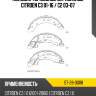 Колодки тормозные барабанные citroen c3 01-16  sat st-28-0088