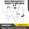 Стекло лобовое датчик дождя chrysler town&country 08-15  xyg a230agnmv1g lfw/x