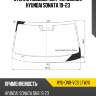 Стекло лобовое датчик дождя hyundai sonata 19-23 xyg hyu-dn8-vcs lfw/x