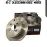 Диск торм. toyota corolla (e12) 02-07 зад.(d258mm) kd0027 kortex