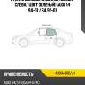 Стекло боковое опускное сзади xyg audia4 rd/lh