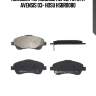 Колодки тормозные перед toyota avensis 03- hosu hsbr0080