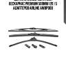 Щетка стеклоочистителя бескаркас premium 500мм (20 ) 5 адаптеров airline awbp008