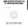 Диск тормозной задний toyota camry v10/v20 3.0 91-01/v30 2.4-3.0 01- (trw df4500) k010355 miles