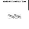 Ремкомплект сальников поворотного кулака febest tos001