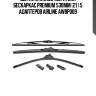 Щетка стеклоочистителя бескаркас premium 530мм (21 ) 5 адаптеров airline awbp009