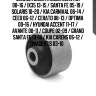 Сайлентблок hyundai elantra 00-16 / ix35 13-15 / santa fe 05-19 / solaris 10-20 / kia carnival 06-14 / ceed 06-12 / cerato 08-13 / optima 00-16 / hyundai accent 11-17 / avante 00-11 / coupe 02-09 / grand santa fe 13-18 / kia carens 06-12 / magentis 03-10