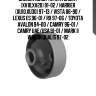 Сайлентблок toyota camry (xv10,xv20) 91-02 / harrier (xu10,xu30) 97-13 / vista 86-90 / lexus es 96-01 / rx 97-06 / toyota avalon 94-00 / camry 96-01 / camry uae/usa 91-01 / mark ii wagon qualis 97-02