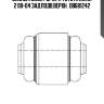 Сайлентблок рычага toyota mark 2 00-04 зад.подв.верхн.  db681242