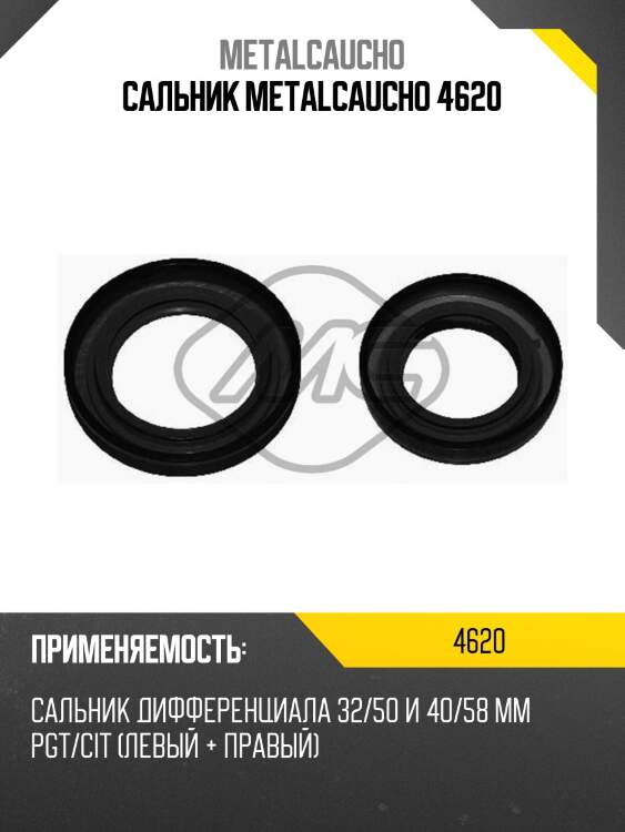 Сальник metalcaucho 4620