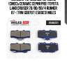 Колодки тормозные передние (смесь ceramic серия pro) toyota land cruiser 70/80/90/4 runner 87- (trw gdb797) e500231 miles