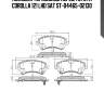 Колодки тормозные перед toyota corolla 121 lhd sat st-04465-02130