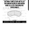 Колодки тормозные передние (без датчика) (смесь semi-metallic) mitsubishi pajero iii long wagon 0006 3.5/2.5td (trw gdb3246) e100155 miles