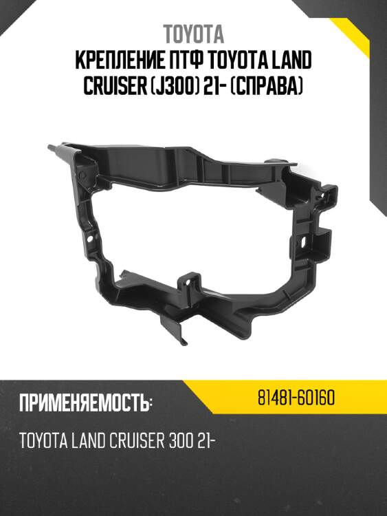 Крепление ПТФ Toyota Land Cruiser J300 21- Справа TOYOTA 81481-60160
