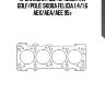 Прокладка гбц! (0.45mm)\ vw golf/polo, skoda felicia 1.4/1.6 aex/aea/aee 95>