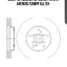 Диск тормозной передний, toyota avensis/camry all 93-