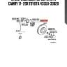 Ступичный узел перед toyota camry 17- 2gr toyota 43550-33020
