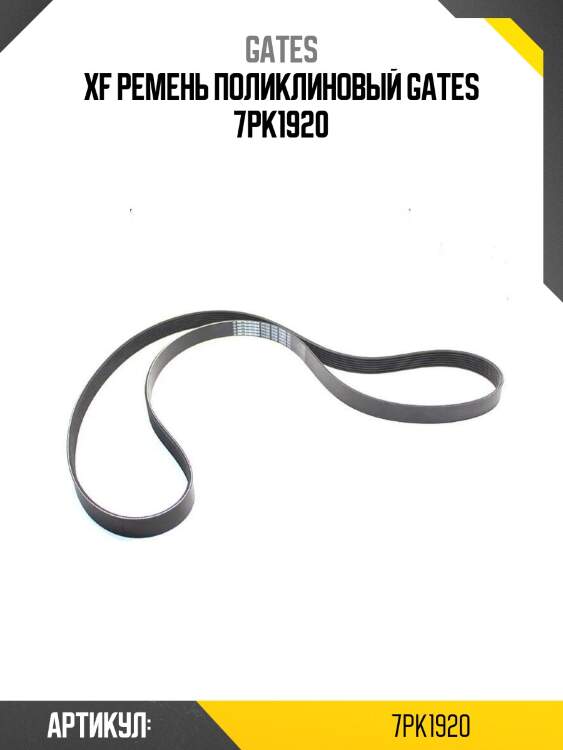 Xf ремень поликлиновый gates 7pk1920