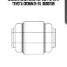 Сайлентблок нижн передн рычага toyota crown 91-95  db681189