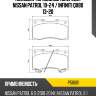 Колодки тормозные спереди nissan patrol 10-24  brembo p56081