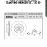 Диск тормозной передний, ssangyong kyron d20/d27/e23 05-
